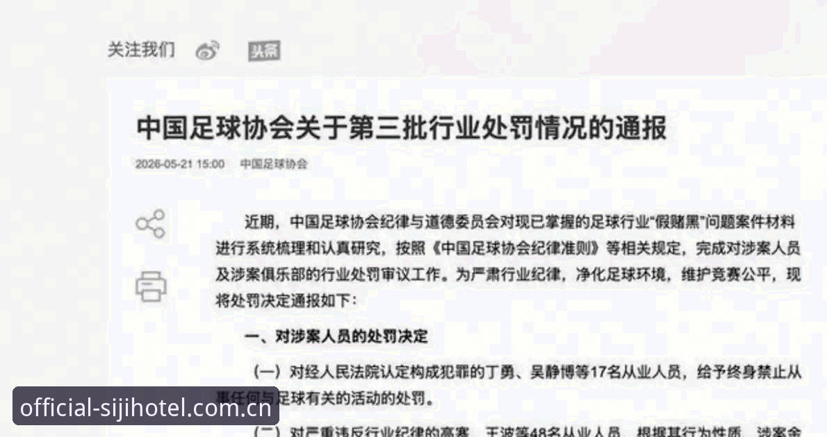 中国足球禁足风暴对比：终身禁赛与五年禁赛的差异与警示